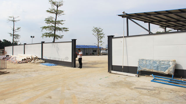 深圳建筑工地圍擋-地產項目工程圍擋-鋼結構烤漆圍擋a款