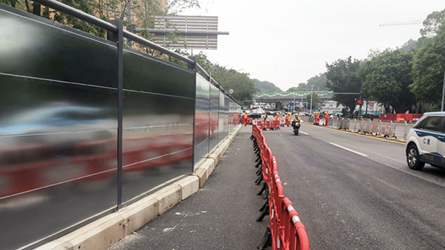 c類圍擋-鍍鋅鋼結構圍擋C款-施工圍擋-深圳道路改造項目工程